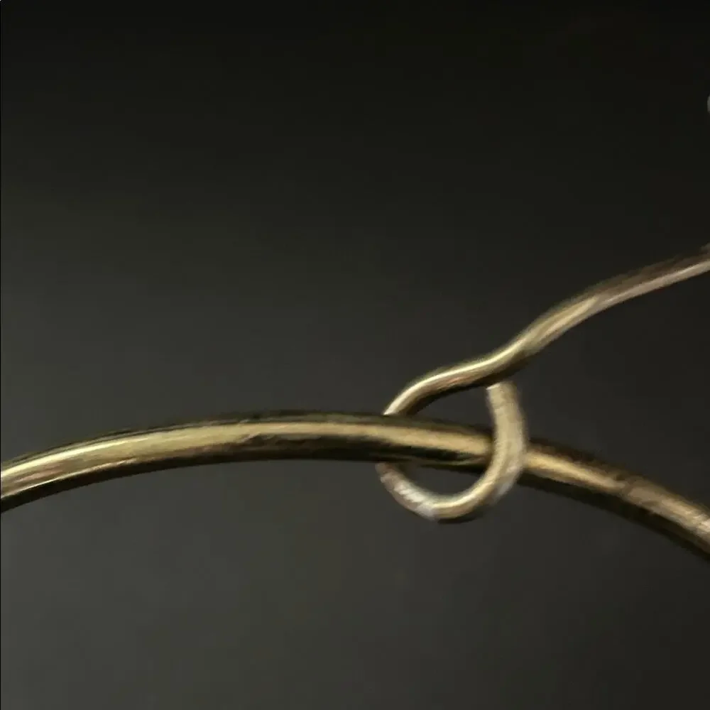 Vintage Brass Gold-Toned Scarf Hoop, Functional and Cool Looking